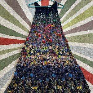 Anthropology Maeve Silk Floral Spring Dress Size 2